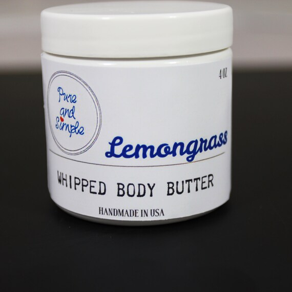 Lemongrass Organic Body Butter / Body Butter Organic / Eczema
