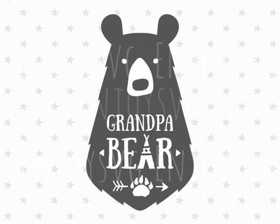 Download Grandpa Bear SVG Greandfarther Bear SVG Files Grandpa Bear SVG