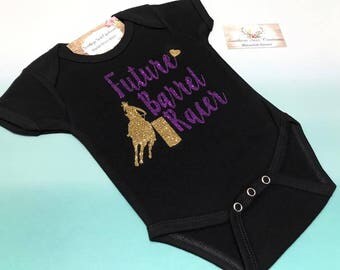 Future Barrel Racer Baby Onesie or Tshirt
