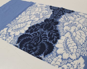 Vintage Marimekko Fabric Marimekko Table Cloth 1965 White Blue ANANAS Tablecloth Poppy Print Finnish Textile