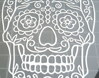 Dia de Los Muertos sugar skulls day of the dead car truck laptop
