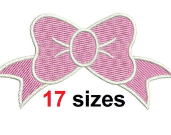 Girl Bow Embroidery Design Bow Embroidery Design Fill Design Machine Embroidery Instant Download ER1012F