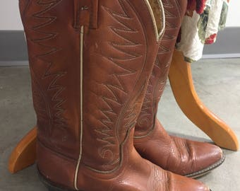 Vintage ACME Leather Western Boots / Ladies size 9 M Eu 40 UK