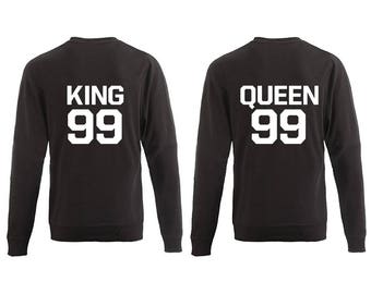 Sweater King & Queen with Jersey number