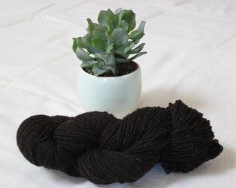 Yarn - pure wool black of Velay - sports-type