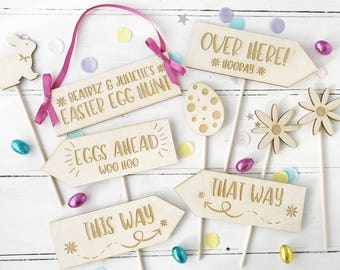 Personalised Wooden Easter Egg Hunt