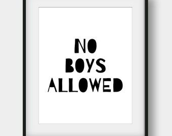 No boys allowed | Etsy