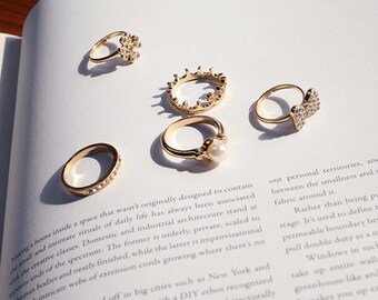 Princess crown ring | Etsy