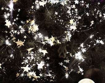 Christmas Light Overlays, Sparkle Overlays, Christmas sparkles, Star Overlay, Digital Christmas Overlay, Photography overlays, glitter,