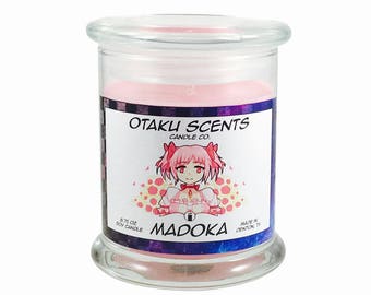 Madoka - 8.75 oz Scented Soy Candle - Puella Magi Madoka Magica