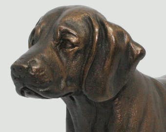 Beagle Standing - Small Cold Cast Bronze Dog Statue - Figurine - Sculpture - Original DANNYQUEST DESIGN