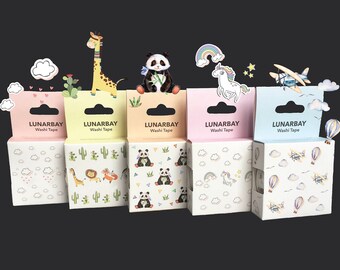 5 x Limited Edition Washi Tapes / Kawaii Washi Tapes / Cute Washi Tapes
