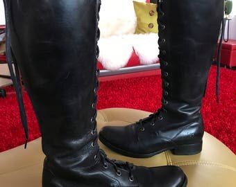 Frye Melissa Tall Lace Boots Size 8.5US Women