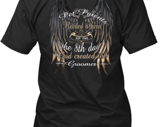 Dog groomers shirt, pet parent needed a hero, groomer job shirt