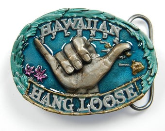 3D HANG LOOSE Hand Symbol Hawaiian Surf Culture Hand Sign