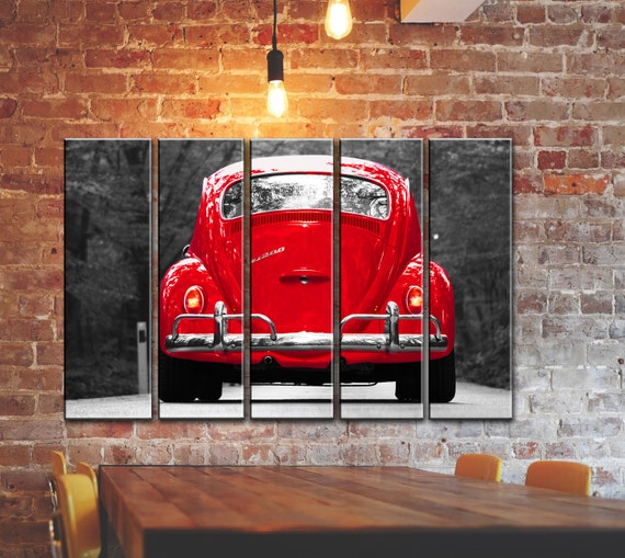 BIG SET Multi Panel VW Volkswagen Beetle Bug Wall Art Canvas