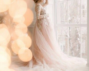 Maternity long lace dress photoshoot Maternity gown Pregnancy blush pink dress Maternity pictures Photo session
