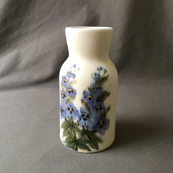 Vintage Arabia Finland Pottery Vase with Floral Design