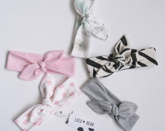 Bow stretch headband, baby girl headband, girl headband