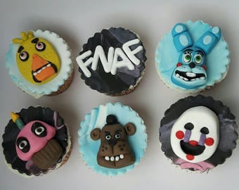 Five nights at Freddy's cupcake toppers
