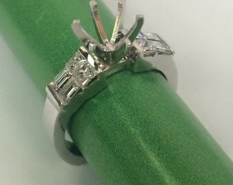 Platinum diamond engagement ring