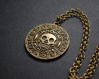 Pirates of the Caribbean coin necklace
