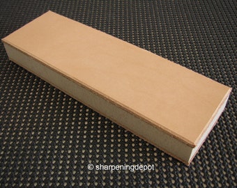 Leather strop block sharpen knives tools razors two sided compound included