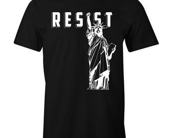 Statue of Liberty Resist Anti Trump Shirt Resist Trump Funny Men's T-Shirt