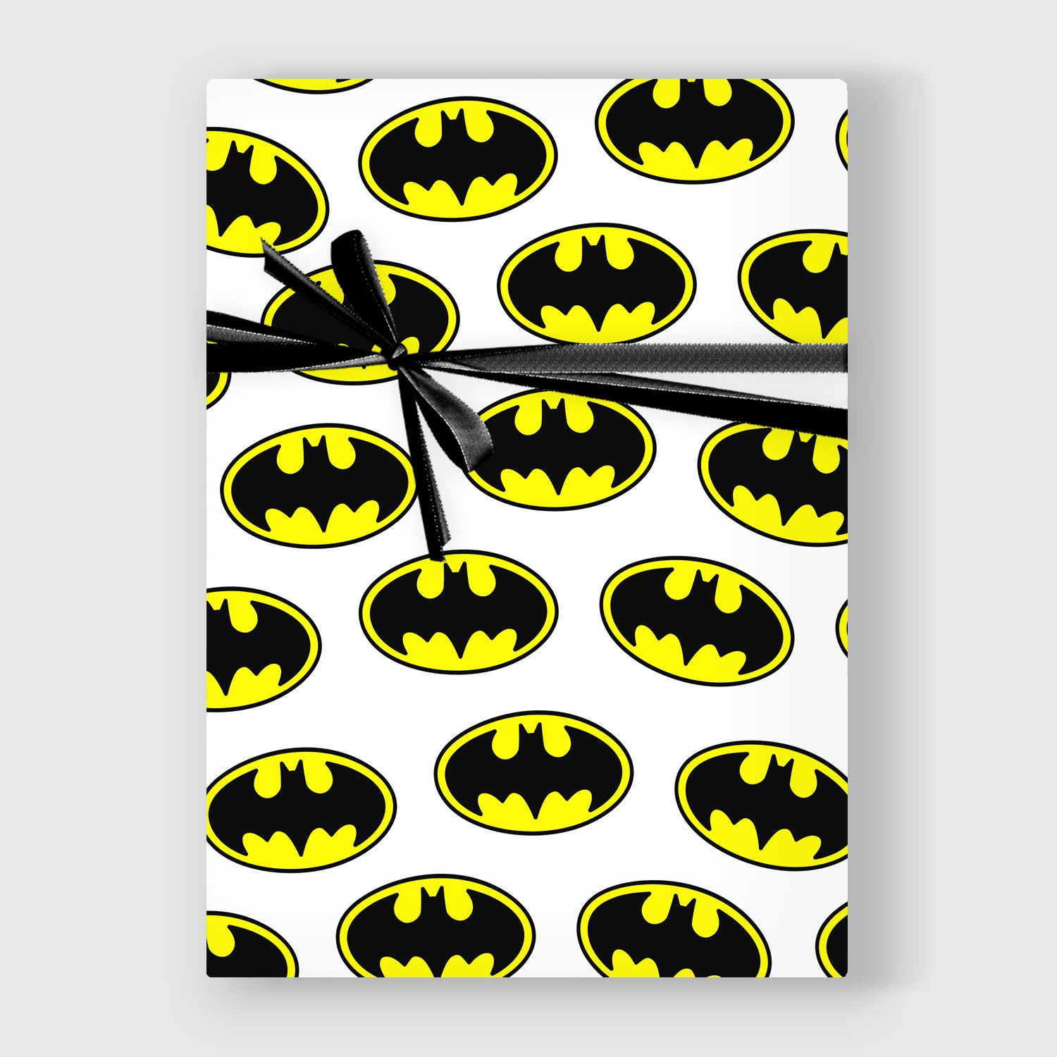 Batman Wrapping Paper Funny Digital Gift Wrap Sheet Minimal