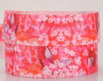 Japanese fabric ribbon, Per Metre, Grosgrain ribbon flower ribbon 22mm 7/8"