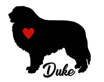 Great Pyrenees Decal, Personalize With Your Dog's Name, Great Pyrenees Sticker, Great Pyrenees, Great Pyrenees Dog Decal, Mountain Dog Decal