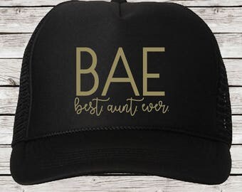 BAE Best Aunt Ever Trucker Cap, BAE Trucker Hat Best Aunt Ever