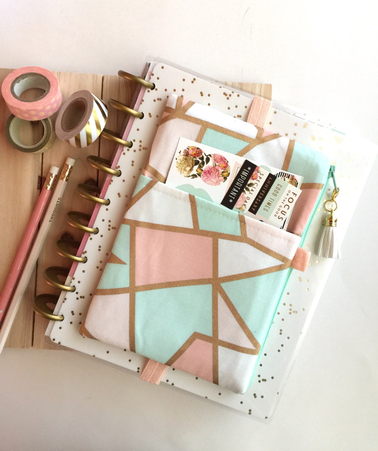 Planner cover planner pouch washi tape holder pen pouch