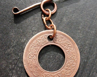 Coin of India Toggle Clasp
