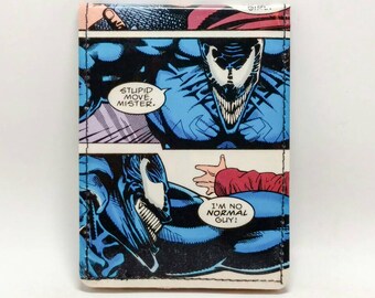 Sewn Duct Tape Comic Book Wallet - Venom Design 2