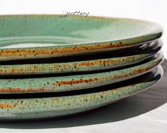 Plates, Dinner plate, Handmade Dinner Plates, Dinnerware, Stoneware Plates, Pottery Plate Set, Pottery plates, Ceramic dinner plates
