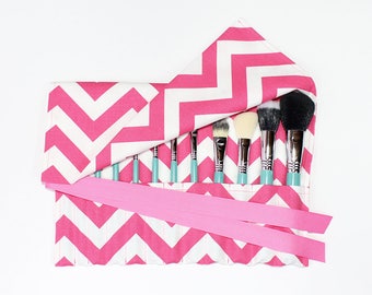 makeup brush roll organizer