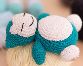 Amigurumi Snorlax. ENGLISH PATTERN.