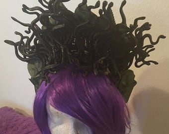 Medusa, Medusa headdress, Snake, Snake headdress, Snake headband, Halloween, Horror, Horror movie, MsFormaldehyde