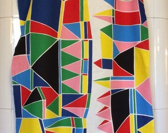 Marimekko fabric Kortteli 70 X 140 by Aino-Maija Metsola, Finnish Design
