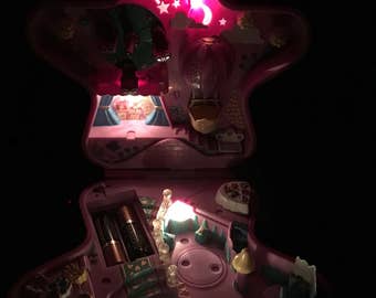 Vintage polly pocket fun at the fair 1993 star castle lights work birdbird