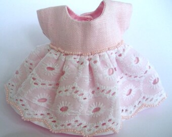 Ginny 8" Doll Clothes, "Juliet" Dress and Bonnet