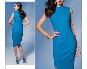 Vogue 1267 Close-Fitted Lined Dress Pattern American Designer Tom and Linda Platt Size 16-18-20-22-24 New-Uncut