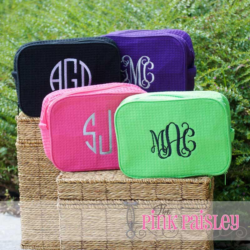 Monogram Bridesmaid MakeUp Bag Cosmetic Bag Bridesmaid