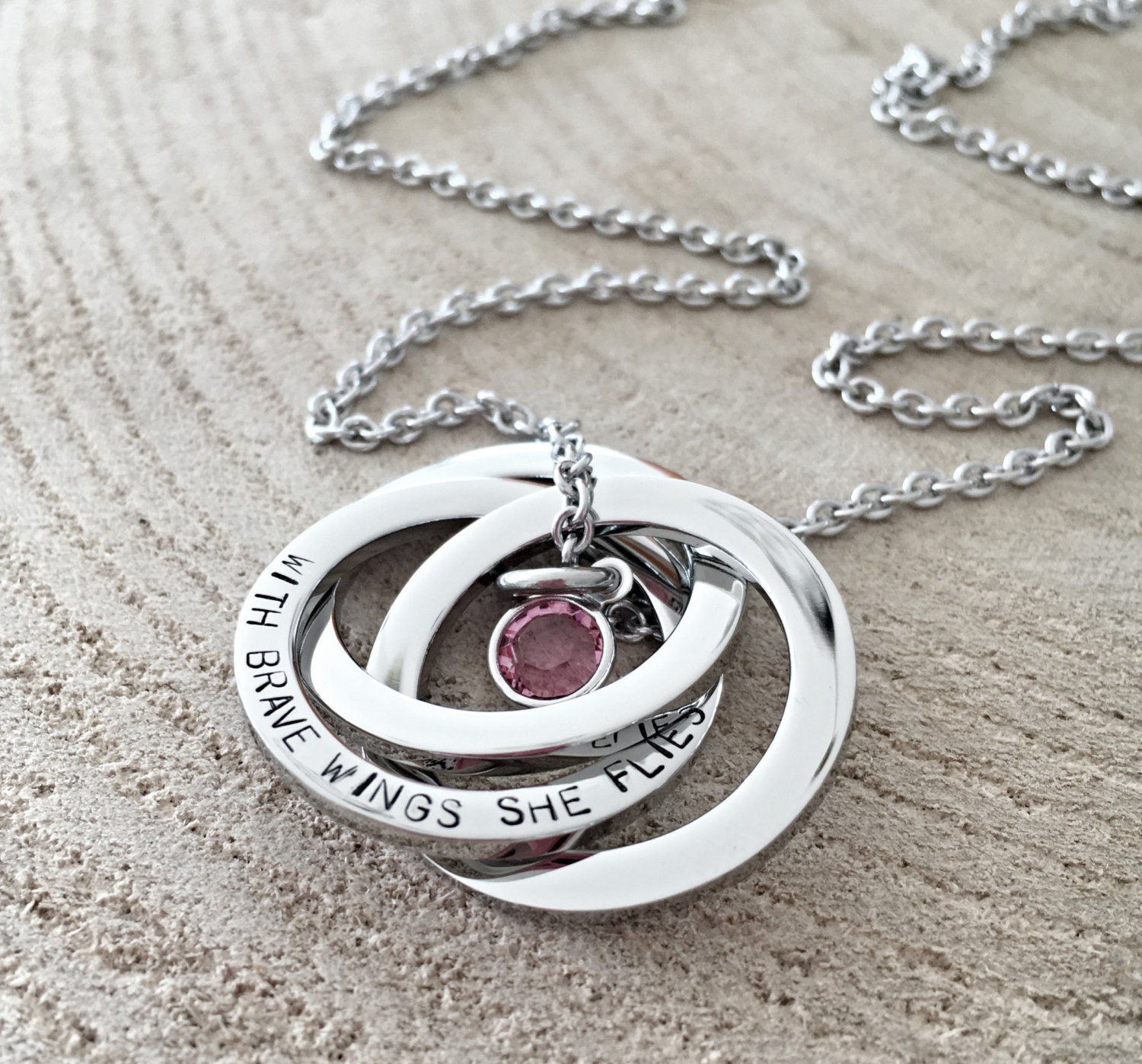 in loving memory picture necklace