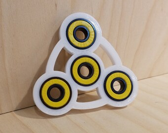 3D Printed Spinner Fidget Toy Radioactive