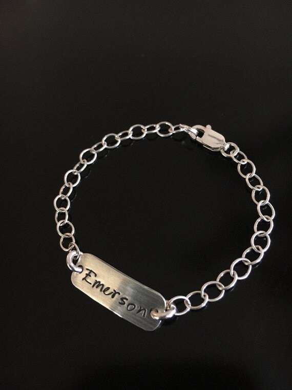 Items similar to CHILD's Charm Bracelet Personalized with NAME