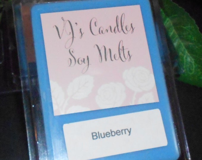 Three Packages of Scented Wax Melts for Wax Melt Warmers: Blueberry, Blueberry Cobbler and Bluebonnet