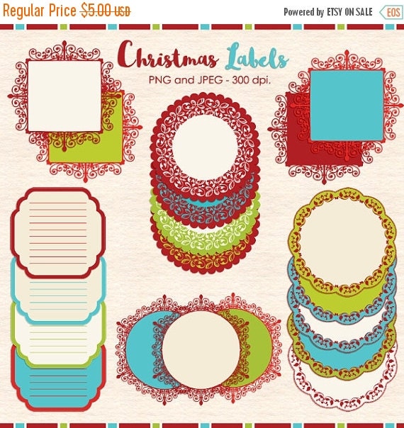 60% OFF SALE Christmas frames clip art Christmas by bylilmade
