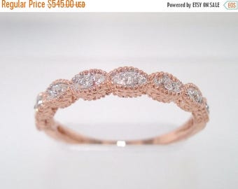 on sale 14k rose gold diamond wedding band diamond wedding ring 010 carat vintage - Gold Diamond Wedding Rings on sale 14k rose gold diamond wedding band diamond wedding ring 010 carat vintage - Gold Diamond Wedding Rings